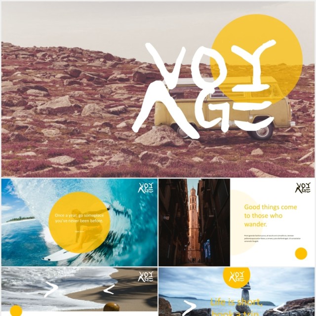 远航旅游商务宣传展示PPT模板voyage travel business powerpoint template