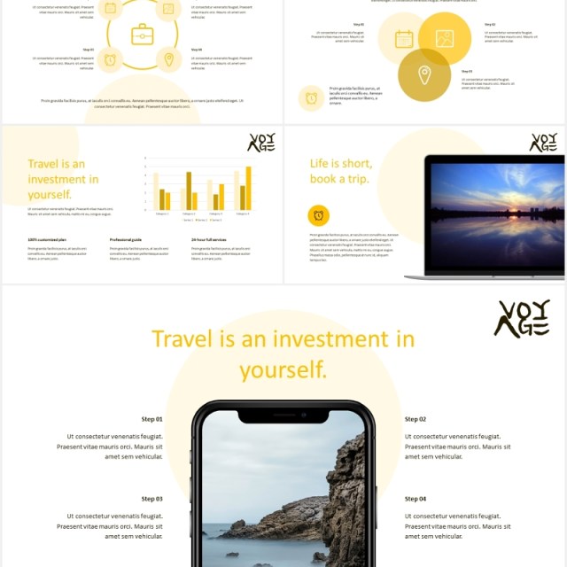 远航旅游商务宣传展示PPT模板voyage travel business powerpoint template