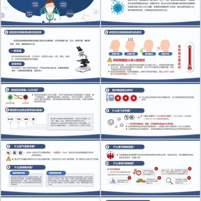 返岗复工复学自我防护预防感染指南PPT模板