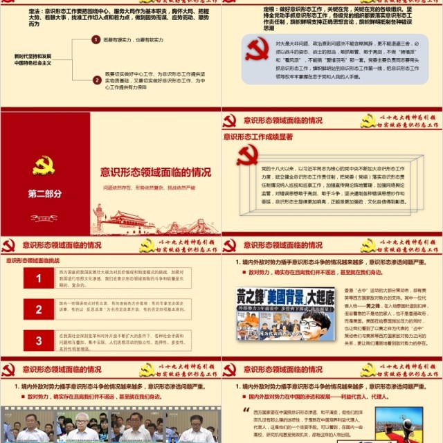 原创加强党的意识形态工作提升党员干部意识形态能力专题党课ppt课件