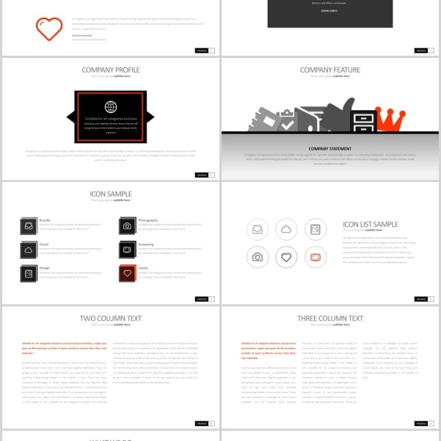 创意商务PPT信息图表可视化素材ORANGE MOON Powerpoint 创意商务PPT信息图表可视化素材ORANGE MOON Powerpoint