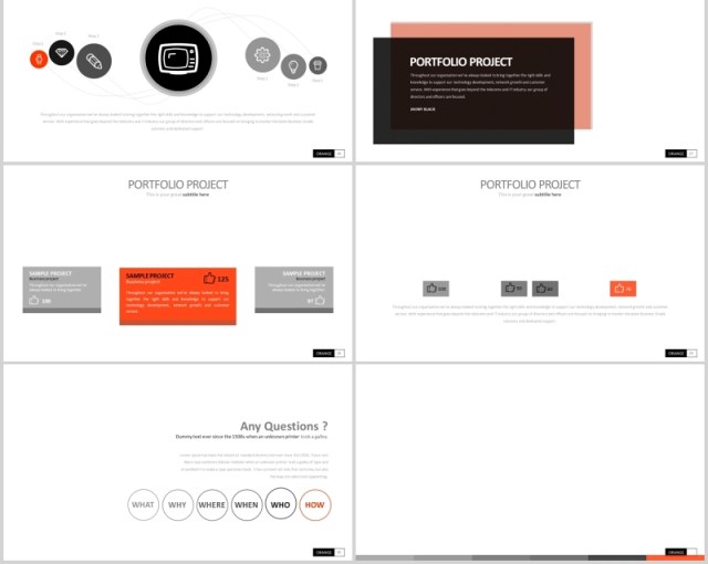 创意商务PPT信息图表可视化素材ORANGE MOON Powerpoint 创意商务PPT信息图表可视化素材ORANGE MOON Powerpoint