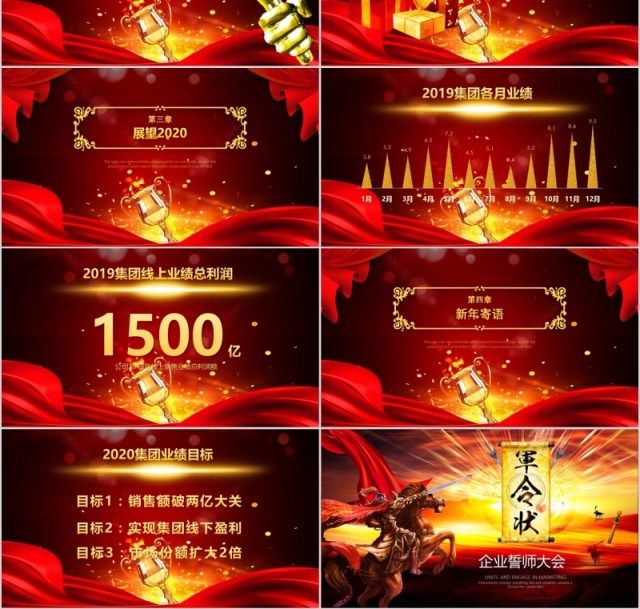 2020年鼠年10秒倒计时企业军令状公司年会颁奖典礼誓师大会ppt模板 2020年鼠年10秒倒计时企业军令状公司年会颁奖典礼誓师大会ppt模板