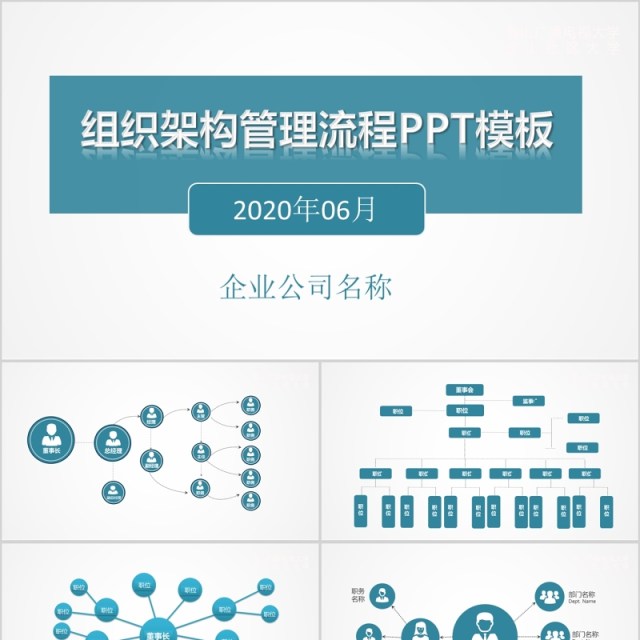 组织架构管理流程PPT模板