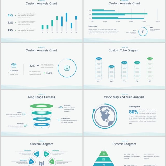 简约公司介绍产品简介PPT信息图表模板Mardial Powerpoint Template