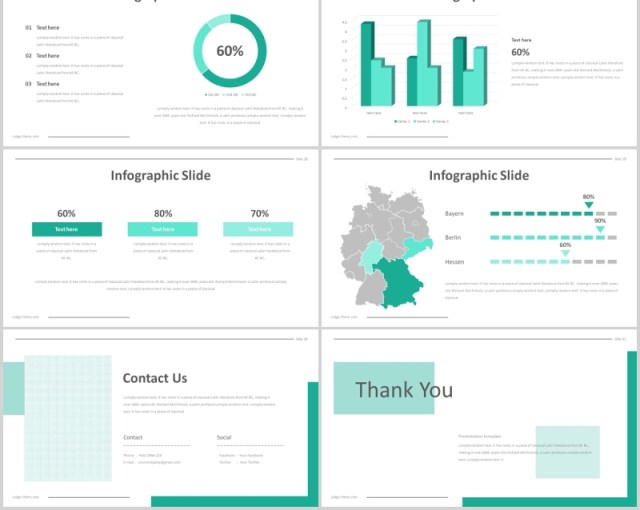 个人简历求职竞聘PPT模板版式设计Lodge - Powerpoint Template