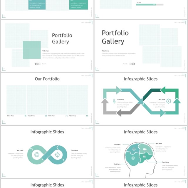 公司历程发展时间轴企业宣传PPT模板版式设计Corner - Powerpoint Template