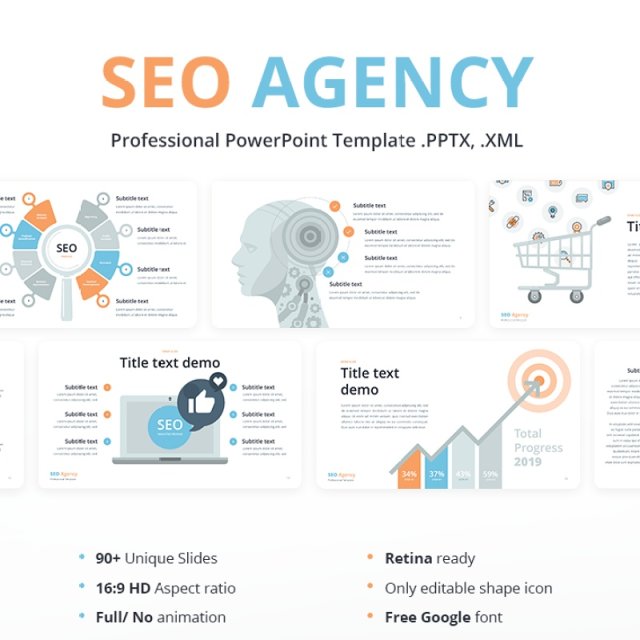 SEO搜索引擎优化PPT演示PowerPoint presentation SEO agency