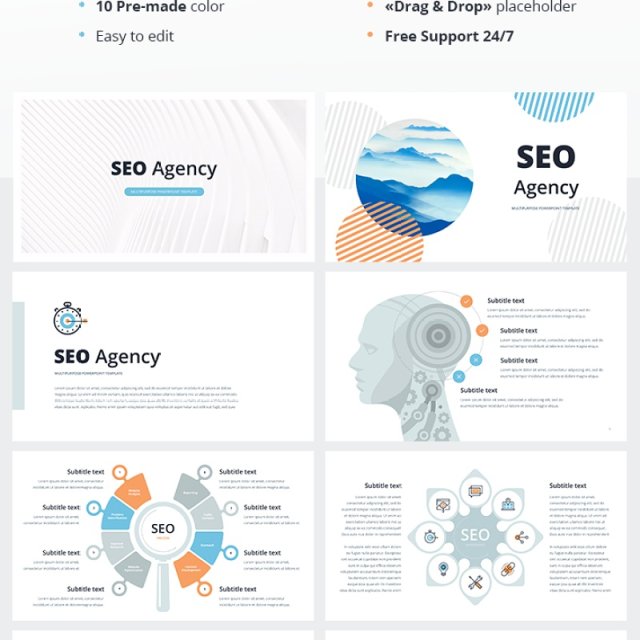 SEO搜索引擎优化PPT演示PowerPoint presentation SEO agency