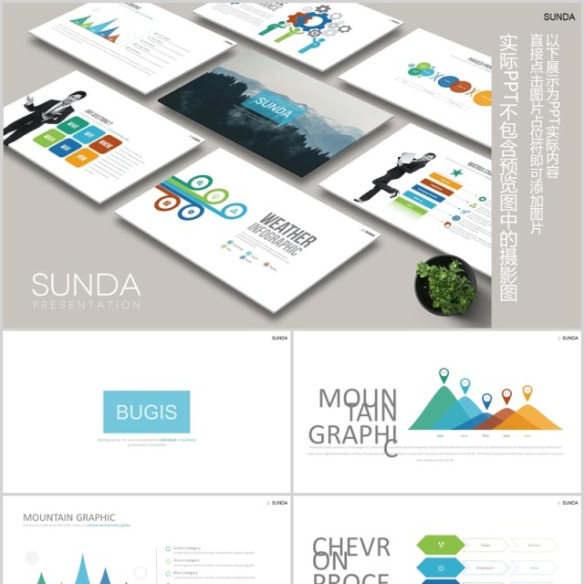 商务创意图形可视化图表PPT可插图模板素材SUNDA Powerpoint 商务创意图形可视化图表PPT可插图模板素材SUNDA Powerpoint