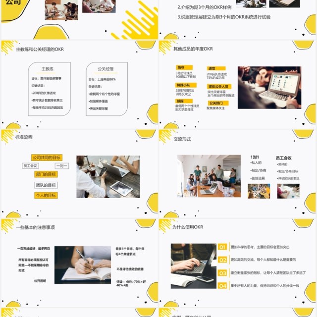 黄色简约企业OKR目标管理工作法PPT目标 黄色简约企业OKR目标管理工作法PPT目标