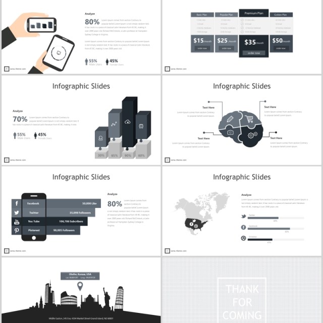 商务项目产品宣传介绍PPT版式模板Soma - Powerpoint Template