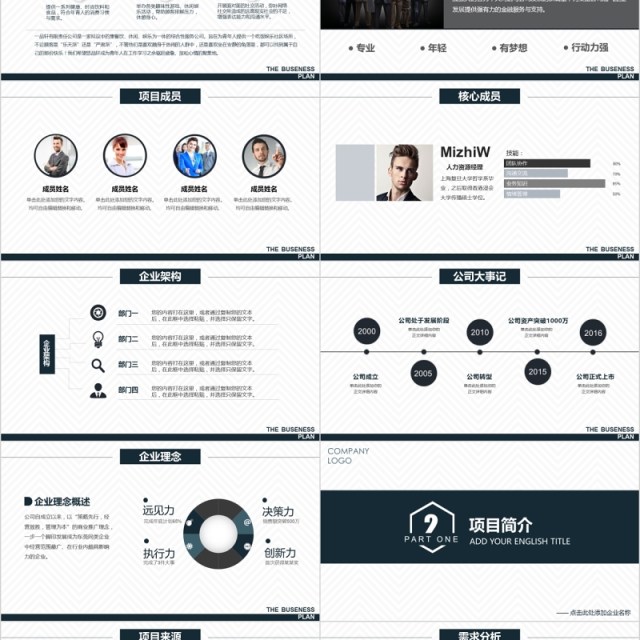 创业融资商业项目计划书PPT模板 创业融资商业项目计划书PPT模板
