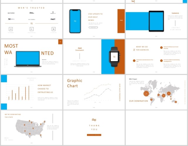 简约时尚欧美PPT图片排版设计模板Noid Powerpoint