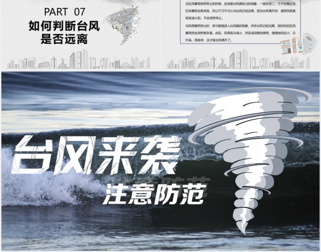 防台风安全教育培训PPT模板 防台风安全教育培训PPT模板