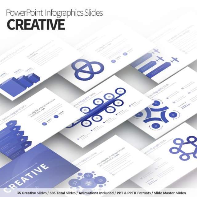 创意PPT信息图表幻灯片Creative PowerPoint Infographics Slides