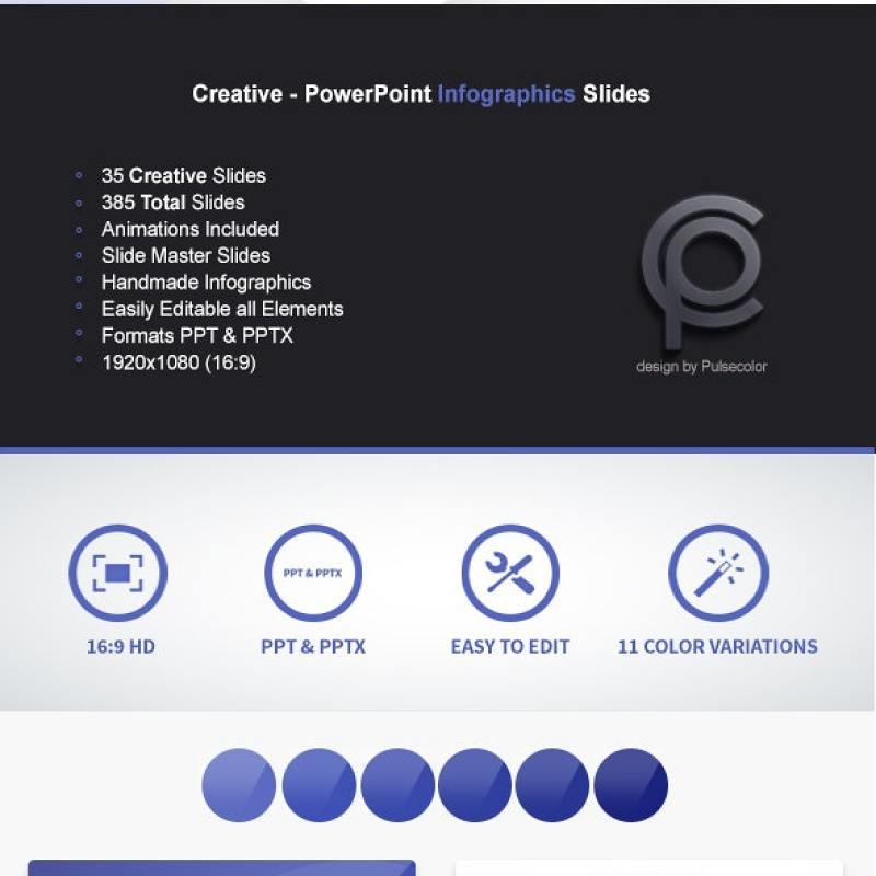 创意PPT信息图表幻灯片Creative PowerPoint Infographics Slides
