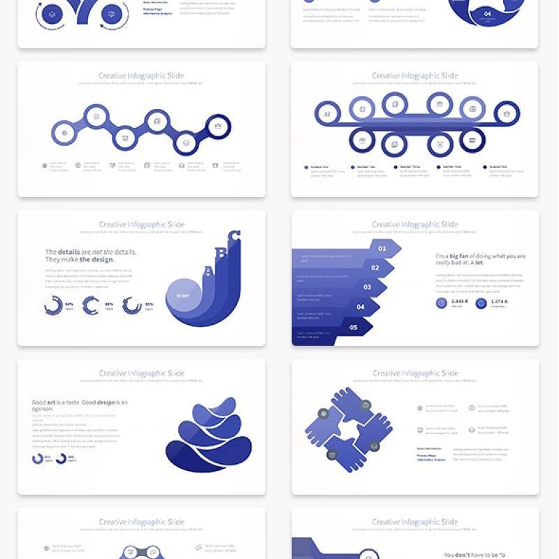 创意PPT信息图表幻灯片Creative PowerPoint Infographics Slides
