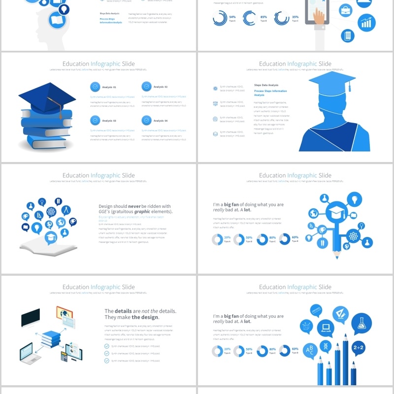 教育PPT信息图表模板Education PowerPoint Infographics Main