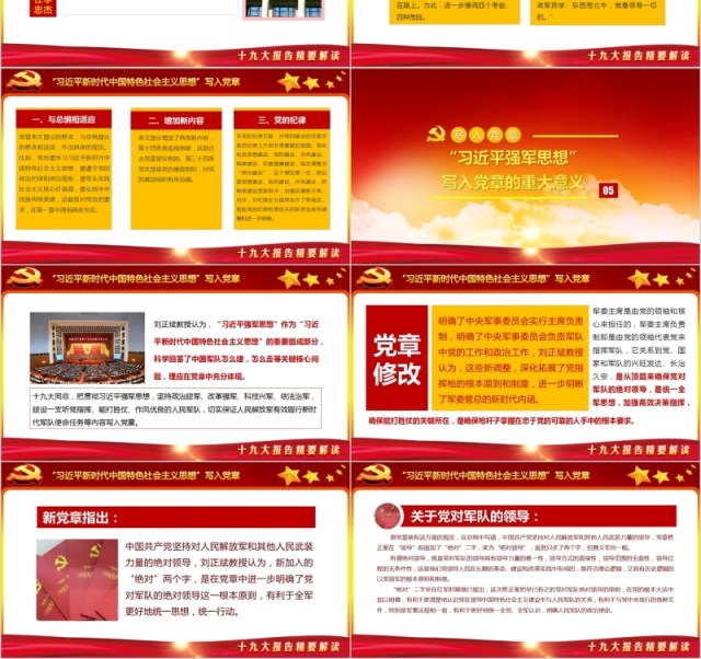 学习新党章程党建党课PPT模板 学习新党章程党建党课PPT模板