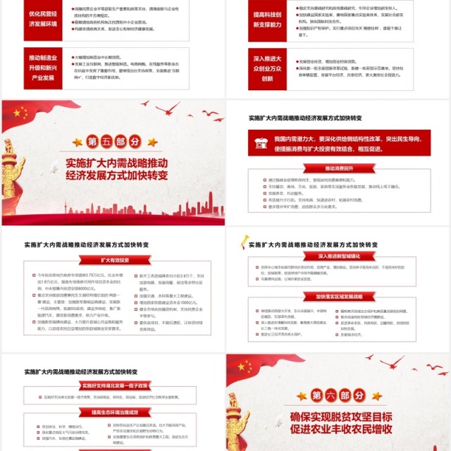 聚焦两会专题报告政府工作总结学习PPT模板 聚焦两会专题报告政府工作总结学习PPT模板