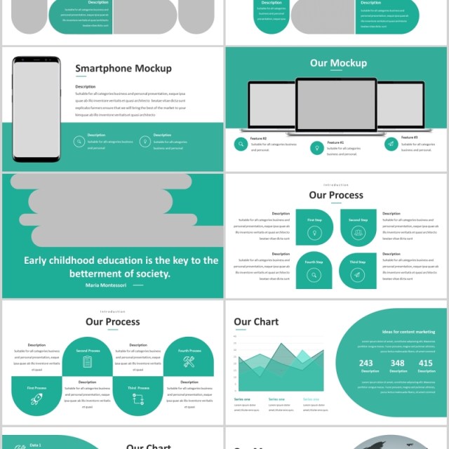 绿色教育图片排版设计PPT模板Educas - Education Powerpoint Template