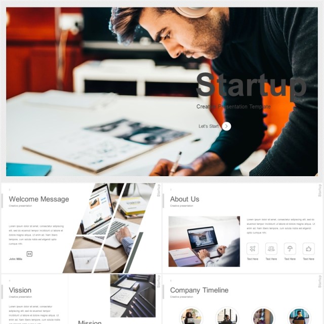 项目启动报告总结PPT数据图表素材模板startup powerpoint template 项目启动报告总结PPT数据图表素材模板startup powerpoint template