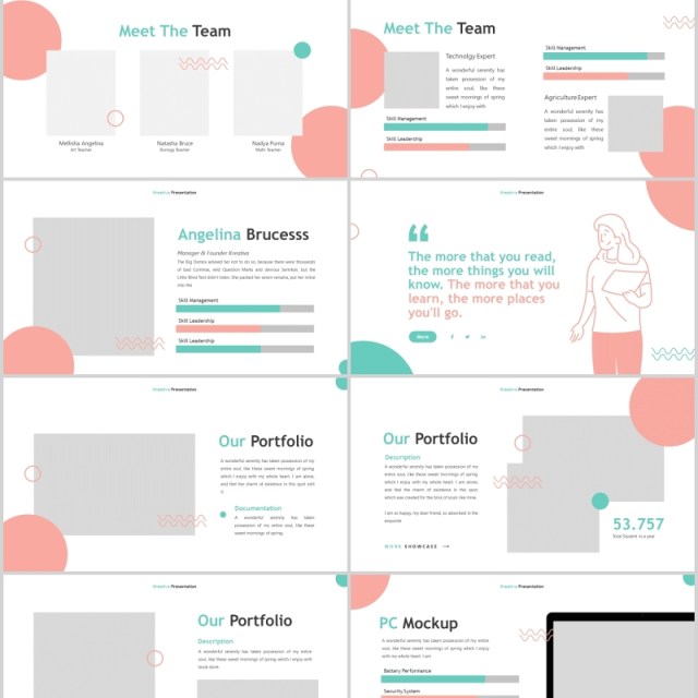 创意教育机构PPT图片排版模板Kreativa - Creative Agency Powerpoint Template 创意教育机构PPT图片排版模板Kreativa - Creative Agency Powerpoint Template