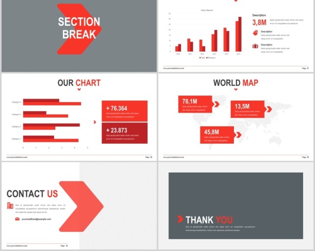 红色现代简约教育行业图片排版设计PPT模板Reshe - Modernist Powerpoint Template 红色现代简约教育行业图片排版设计PPT模板Reshe - Modernist Powerpoint Template