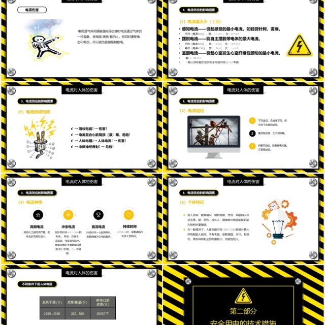 安全用电触电与急救专业知识培训PPT模板 安全用电触电与急救专业知识培训PPT模板