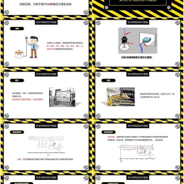 安全用电触电与急救专业知识培训PPT模板
