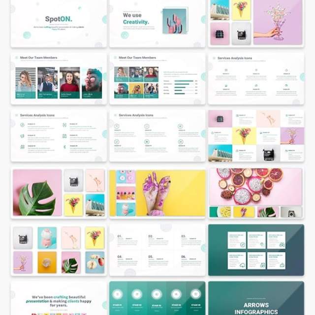 多用途PPT信息图表图文模板SpotON Multipurpose PowerPoint Presentation