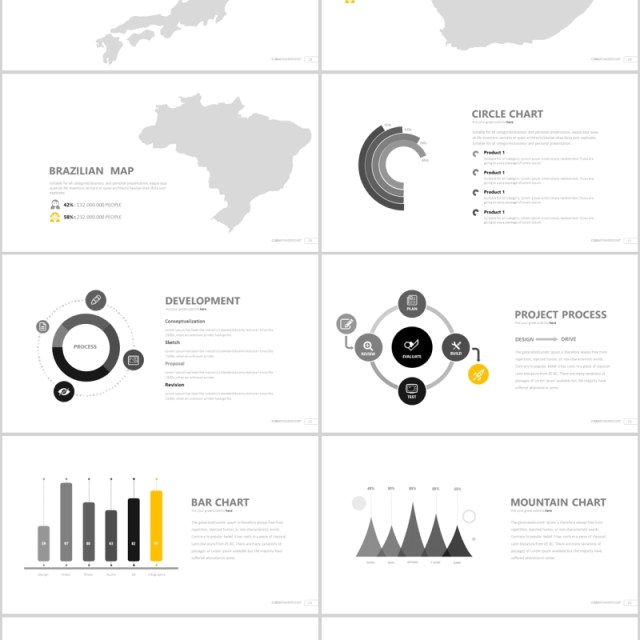 高端图片占位符公司简介PPT模板信息图表素材-CUBA Powerpoint 高端图片占位符公司简介PPT模板信息图表素材-CUBA Powerpoint