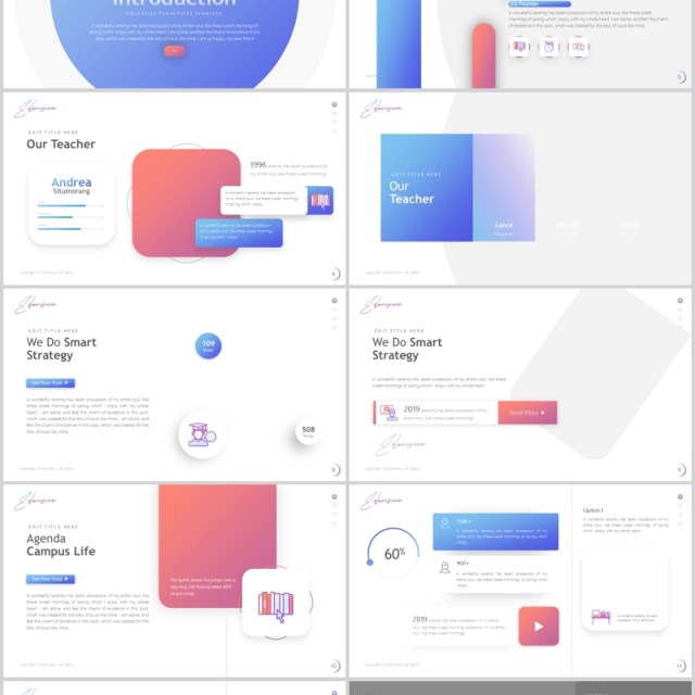 高端时尚教育培训行业PPT图片排版国外设计模板Eduvision - Education Powerpoint Template 高端时尚教育培训行业PPT图片排版国外设计模板Eduvision - Education Powerpoint Template