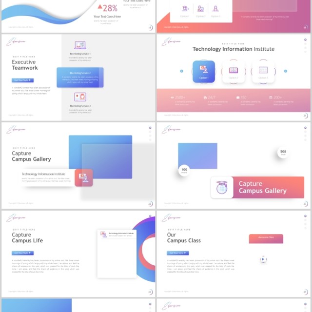 高端时尚教育培训行业PPT图片排版国外设计模板Eduvision - Education Powerpoint Template 高端时尚教育培训行业PPT图片排版国外设计模板Eduvision - Education Powerpoint Template