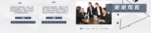 高端商务会议接待礼仪培训服务流程PPT模板 高端商务会议接待礼仪培训服务流程PPT模板