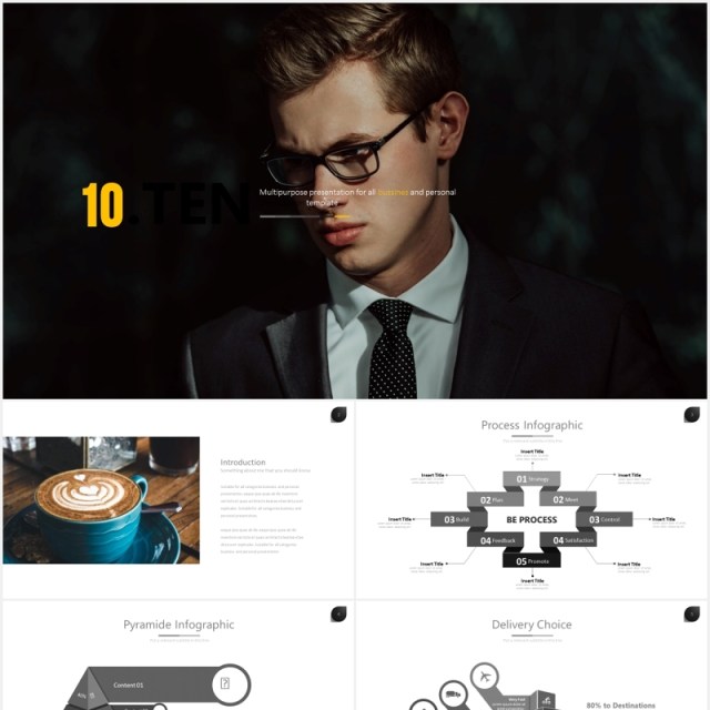 商务简约通用PPT素材模板ten powerpoint template 商务简约通用PPT素材模板ten powerpoint template