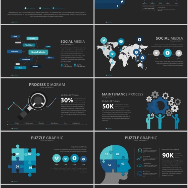 产品计划书PPT信息可视化模板Blontang - Powerpoint Template