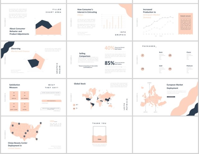 时尚欧美通用PPT图片占位符版式设计模板Cleiyo Powerpoint