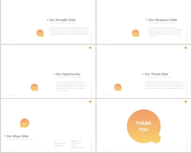 产品介绍SWOT分析PPT版式模板Oqitu Powerpoint Template 产品介绍SWOT分析PPT版式模板Oqitu Powerpoint Template