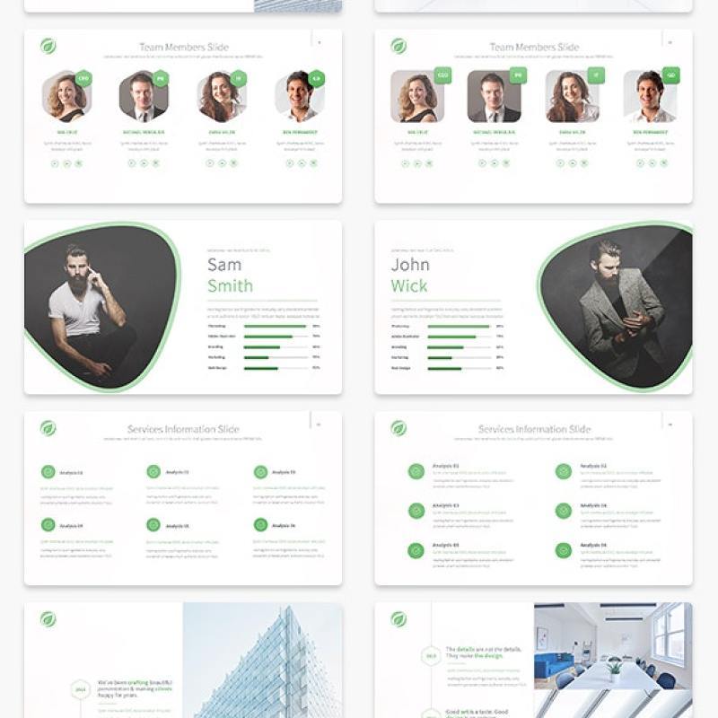 多用途PPT演示幻灯片模板 Leaf Multipurpose PowerPoint Presentation Template 多用途PPT演示幻灯片模板 Leaf Multipurpose PowerPoint Presentation Template