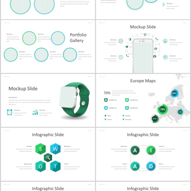 公司介绍产品宣传PPT模板版式设计Merazu - Powerpoint Template