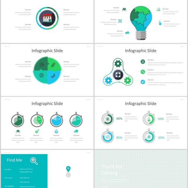 公司介绍产品宣传PPT模板版式设计Merazu - Powerpoint Template