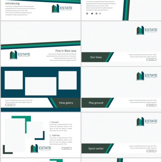 公司介绍企业宣传PPT版式模板Estate Powerpoint Template 公司介绍企业宣传PPT版式模板Estate Powerpoint Template