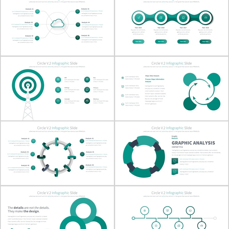 圆形圆圈PPT信息图表模板CIRCLES V.2 PowerPoint Infographics Slides 圆形圆圈PPT信息图表模板CIRCLES V.2 PowerPoint Infographics Slides