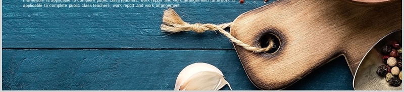 蓝色餐饮美食主题餐厅宣传介绍PPT模板