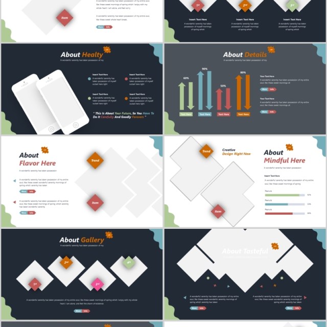 美食餐饮方案策划书PPT模板Beena Powerpoint Template 美食餐饮方案策划书PPT模板Beena Powerpoint Template