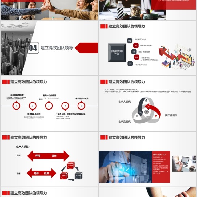 简洁商务企业管理培训团队领导力课件PPT模板 简洁商务企业管理培训团队领导力课件PPT模板