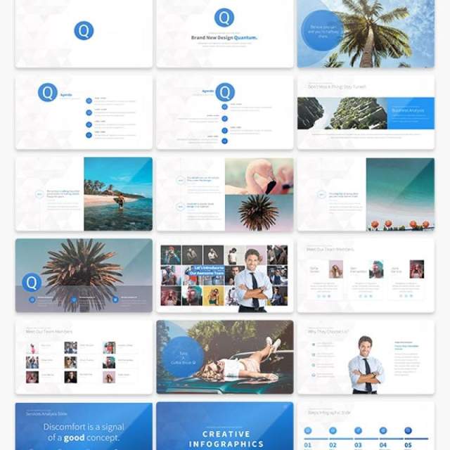 多用途PPT信息图表可插图模板Quantum Multipurpose PowerPoint Presentation