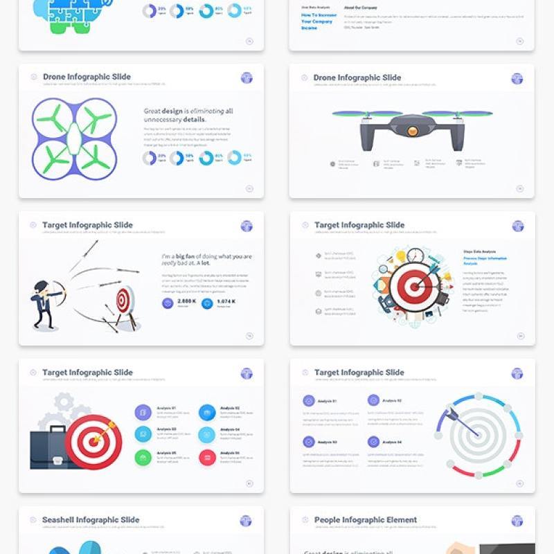 技术多用途PPT演示信息图表Tech Multipurpose PowerPoint Presentation Template